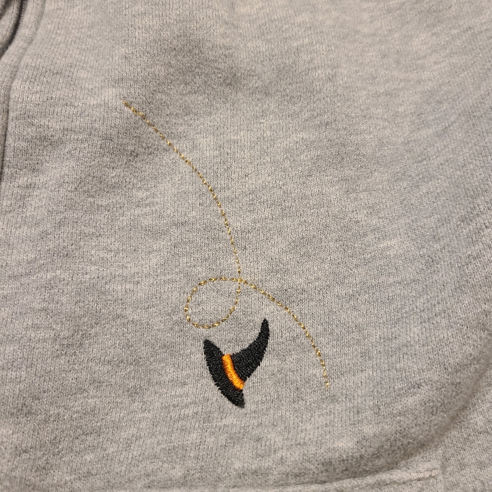 Classic Elements Gray Halloween Witch Hoodie Swea… - image 5